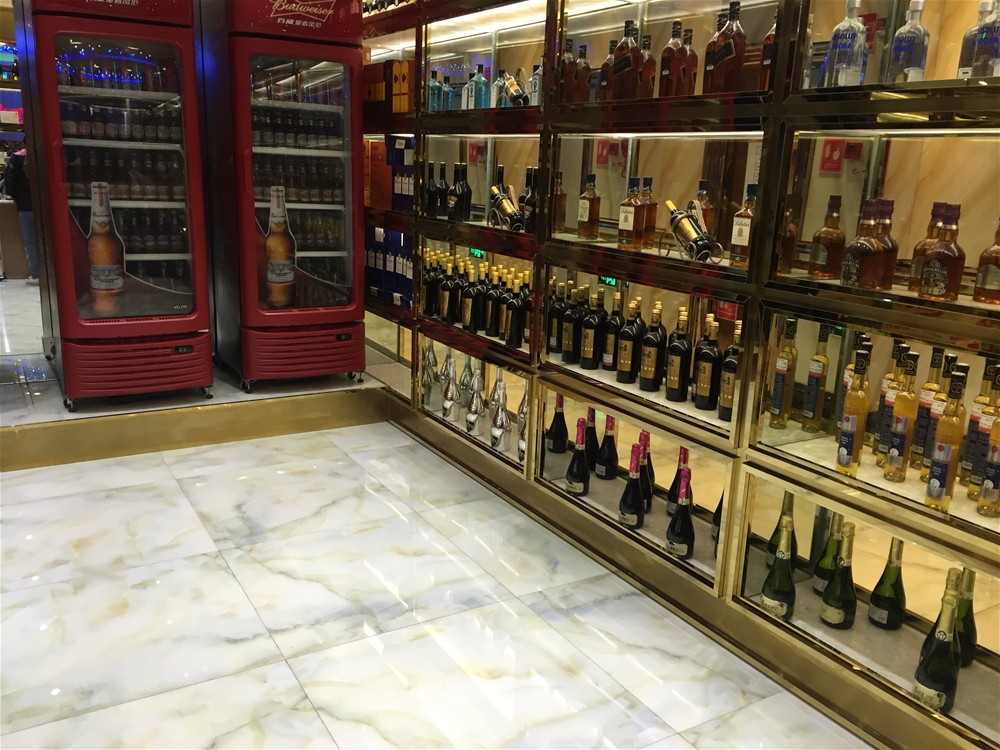 KTV公共区选取J9集团直营瓷砖微晶石西班牙-翡翠玉KWD58001铺贴