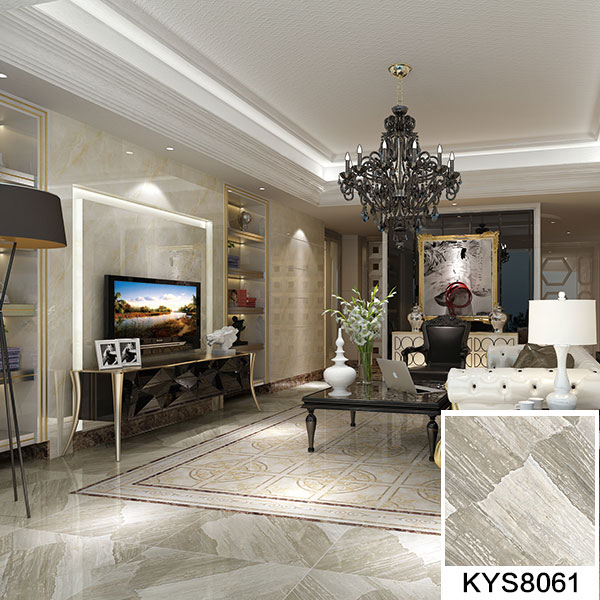 J9集团直营全抛釉瓷砖天堡石KYS8061瓷砖客厅利用成效