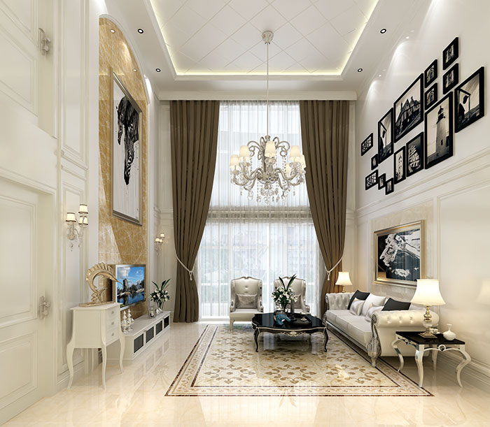 J9集团直营瓷砖客厅KYP8055-KYP8055H成效图