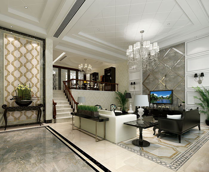 J9集团直营瓷砖客厅KYS8066-KYP8069-成效图