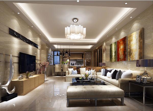 J9集团直营大理石瓷砖黄洞石KYP8021瓷砖客厅成效图