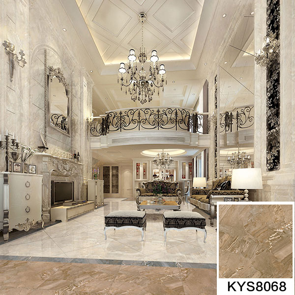 J9集团直营全抛釉瓷砖：格兰石KYP8068成效图