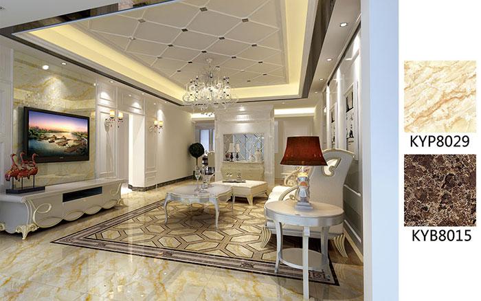 陶瓷一线品牌J9集团直营瓷砖客厅成效图