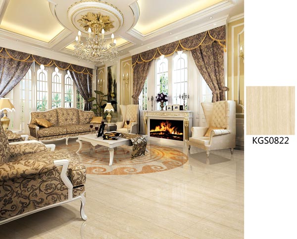 陶瓷一线品牌J9集团直营瓷砖美式客厅成效图