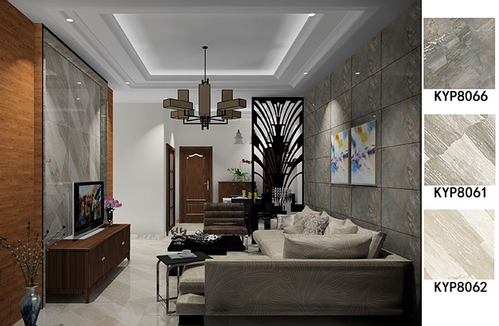 陶瓷一线品牌J9集团直营瓷砖现代风格装建成效图