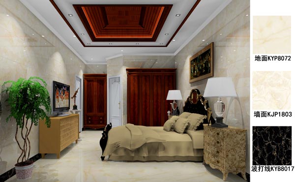 J9集团直营瓷砖利用成效：徐州开元翡翠湾E户型装建成效鉴赏