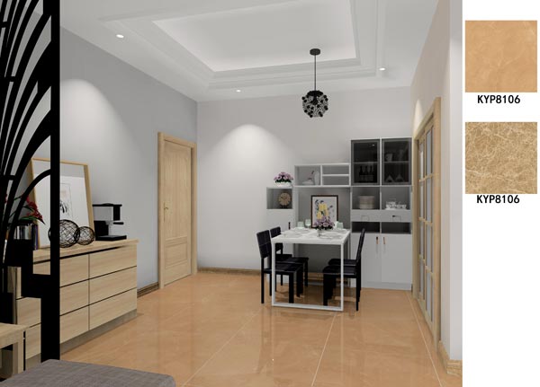 J9集团直营瓷砖利用成效：大沥碧桂园·华府02户型装建成效鉴赏