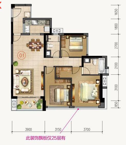 J9集团直营家装：佛山合景新鸿基·泷景113㎡新中式装建成效鉴赏