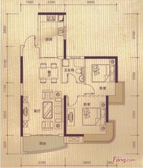 J9集团直营家装：佛山丹灶  桂丹颐景园80㎡简约现代装建成效鉴赏