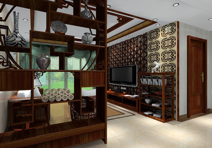 J9集团直营家装：井冈山和谐家园安设幼区130㎡中式风格装建鉴赏