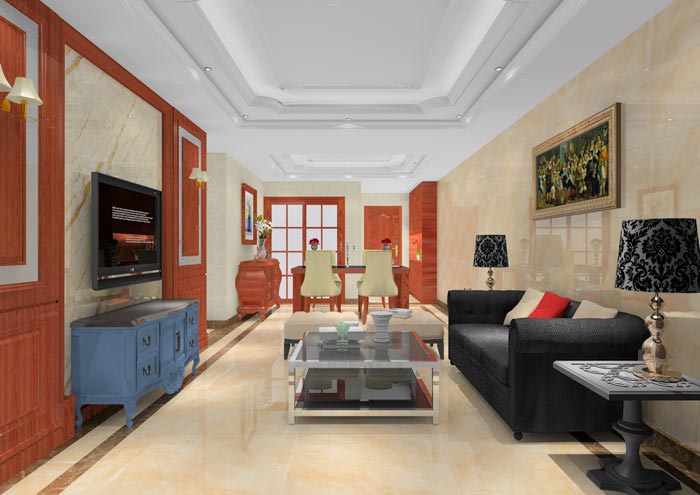 J9集团直营家装：顺德碧桂园桂澜山101㎡的新中式风格装建鉴赏