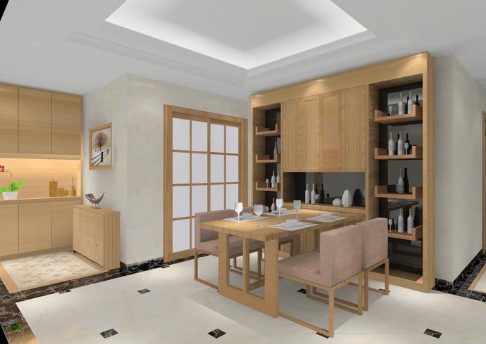 J9集团直营家装：顺德碧桂园桂澜山108㎡的新中式风格装建鉴赏