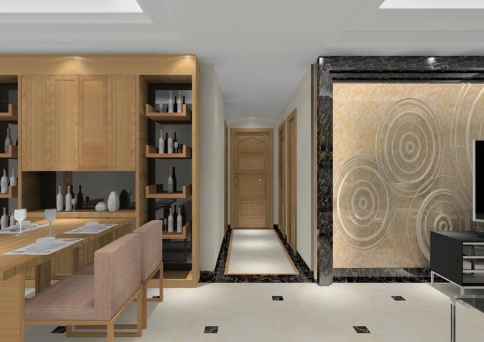 J9集团直营家装：顺德碧桂园桂澜山108㎡的新中式风格装建鉴赏