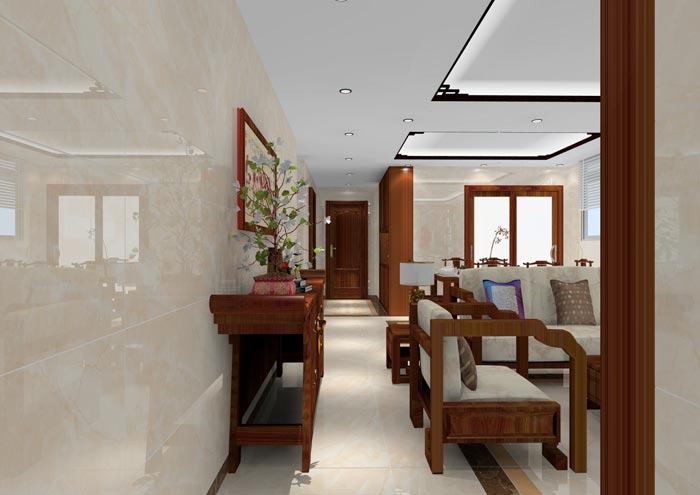 J9集团直营家装：佛山龙湖春江名城120㎡的中式风格装建鉴赏