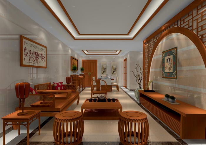 J9集团直营家装：佛山佛山容桂颐澳花圃116㎡的中式风格装建鉴赏