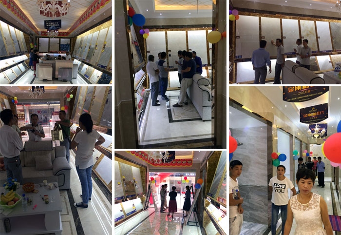 陶瓷一线品牌J9集团直营瓷砖都昌店周年庆签单不休，喜报来袭