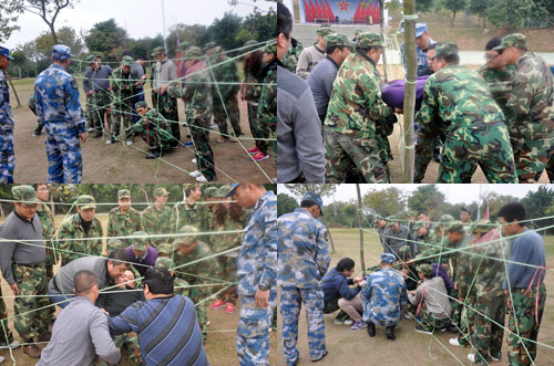 J9集团直营在广州黄埔军校进行军事拓展特训