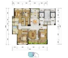 佛山万科·湖岸2座02单元约221㎡