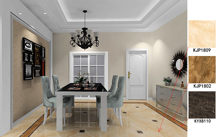 大沥碧桂园·华府装建案例餐厅成效图